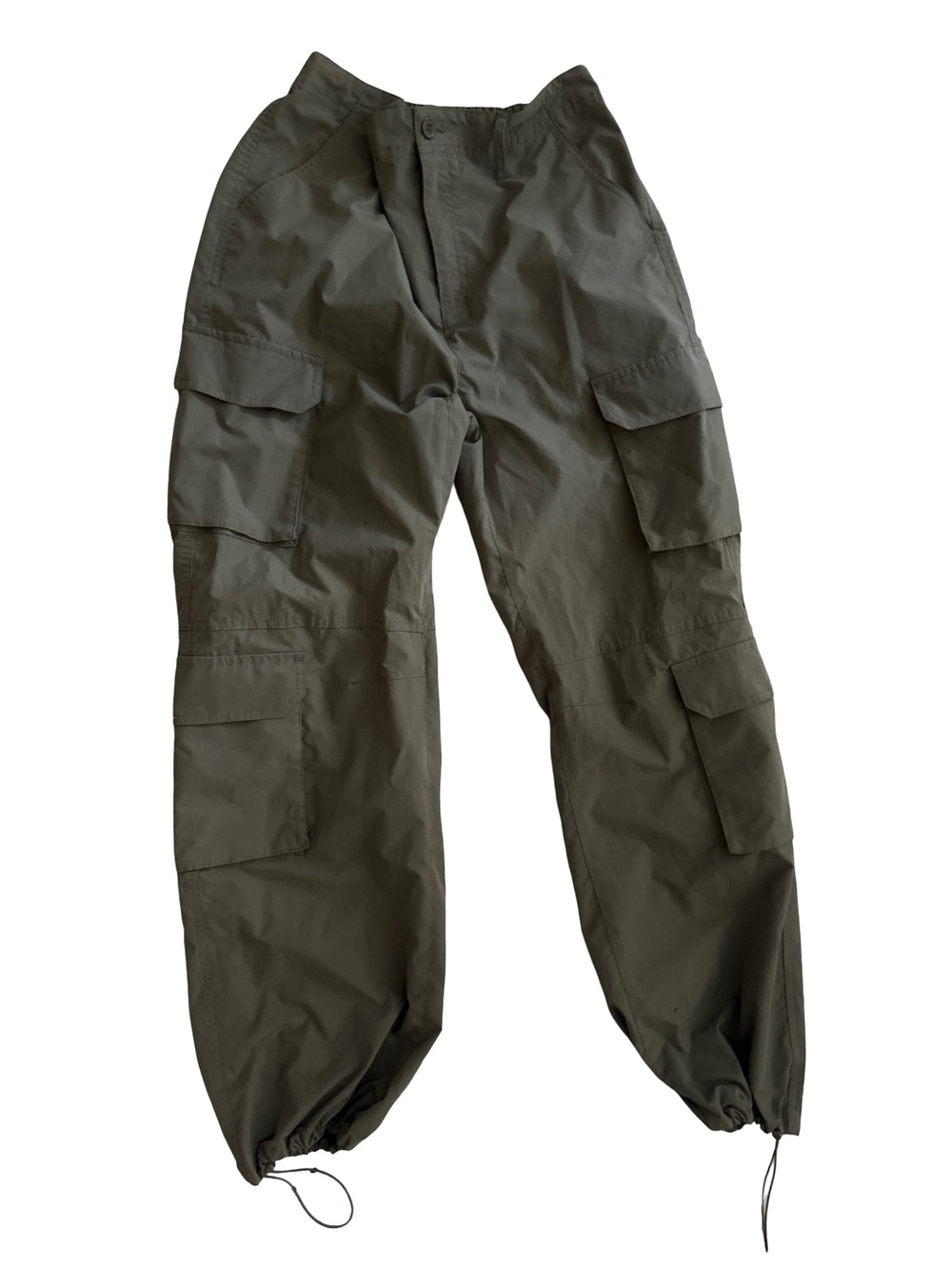 Love Tree Olive Cargo Jumpsuit-Style Pants